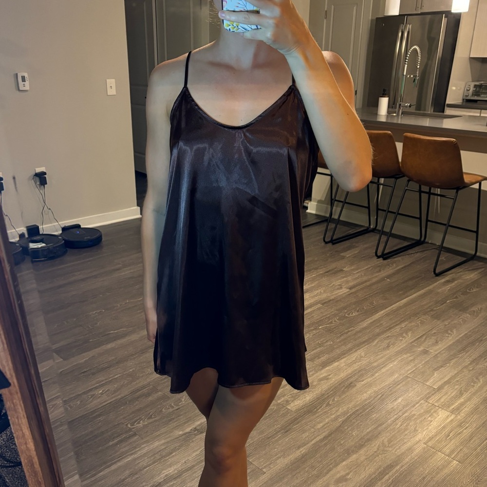 12th tribe brown slip dress